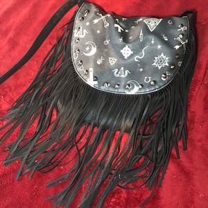 Sullen Brand Goth Punk Witchy Fringed Bag